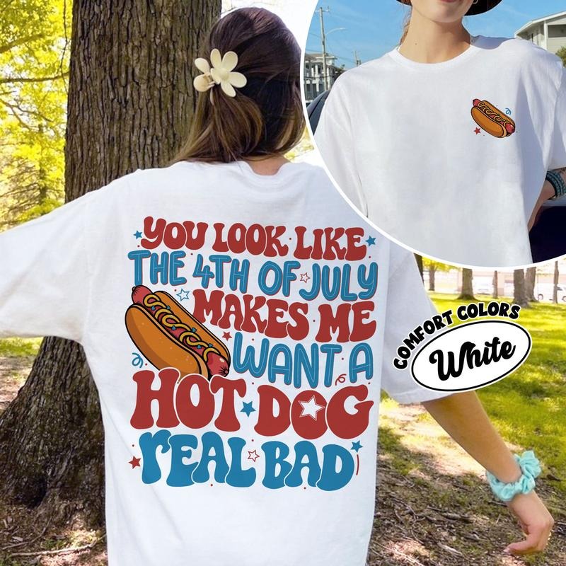 You Look Like The 4th Of July Funny 4th July Fourth Of July Shirt 2 Sided Shirt Hoodie, Sweatshirt | HypeDripTees.com