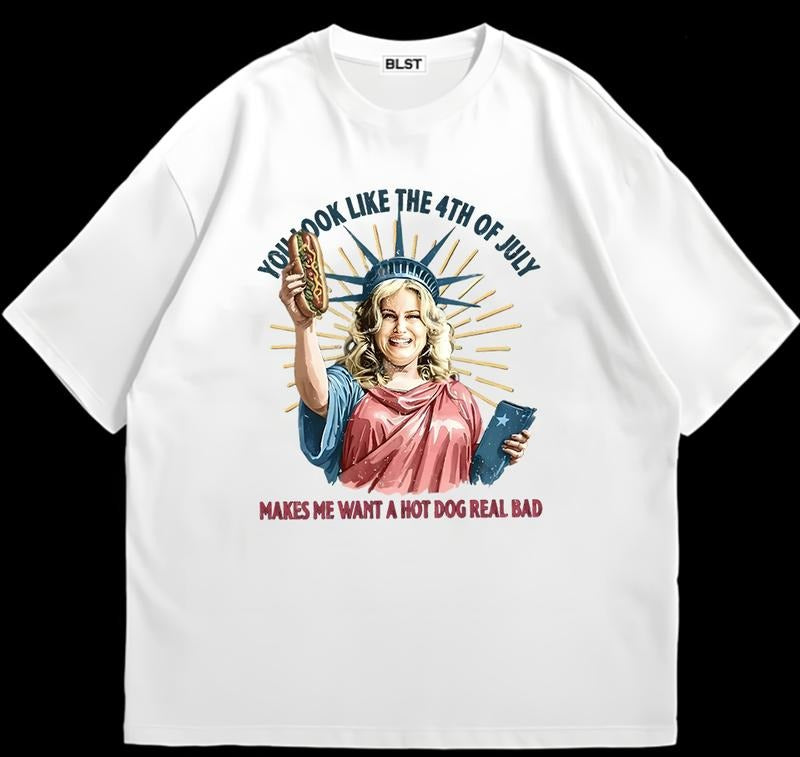 You Look Like the 4th of July T-Shirt HipHop Style Retro Vibes Retro Vintage Hoodie, Sweatshirt | HypeDripTees.com