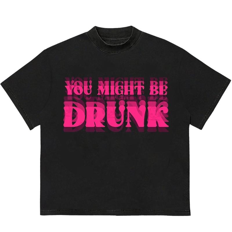 You Might Be Drunk T-Shirt Sustainable Cotton Football Team Retro College Hoodie, Sweatshirt | HypeDripTees.com