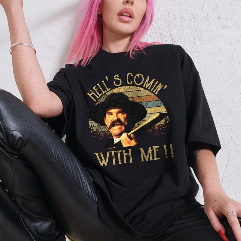 You Tell 'Em I'm Coming And Hell's Coming with Me Vintage Comfort Colors Shirt, Doc Holiday Shirt, Tombstone Shirt...