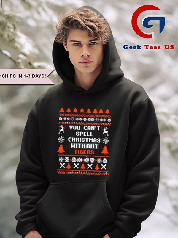 You can’t spell Christmas without Detroit Tigers MLB ugly Xmas 2025 shirt