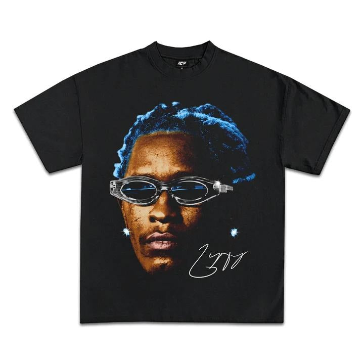 Young Thug Blue Graphic T-Shirt Hoodie, Sweatshirt | HypeDripTees.com