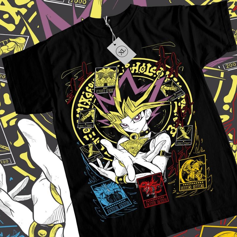 Yu-Gi-Oh! Anime T-Shirt & Sweatshirt, Yugi Mutou Graphic Tee, Anime Manga Lover Gifts Ball Cotton