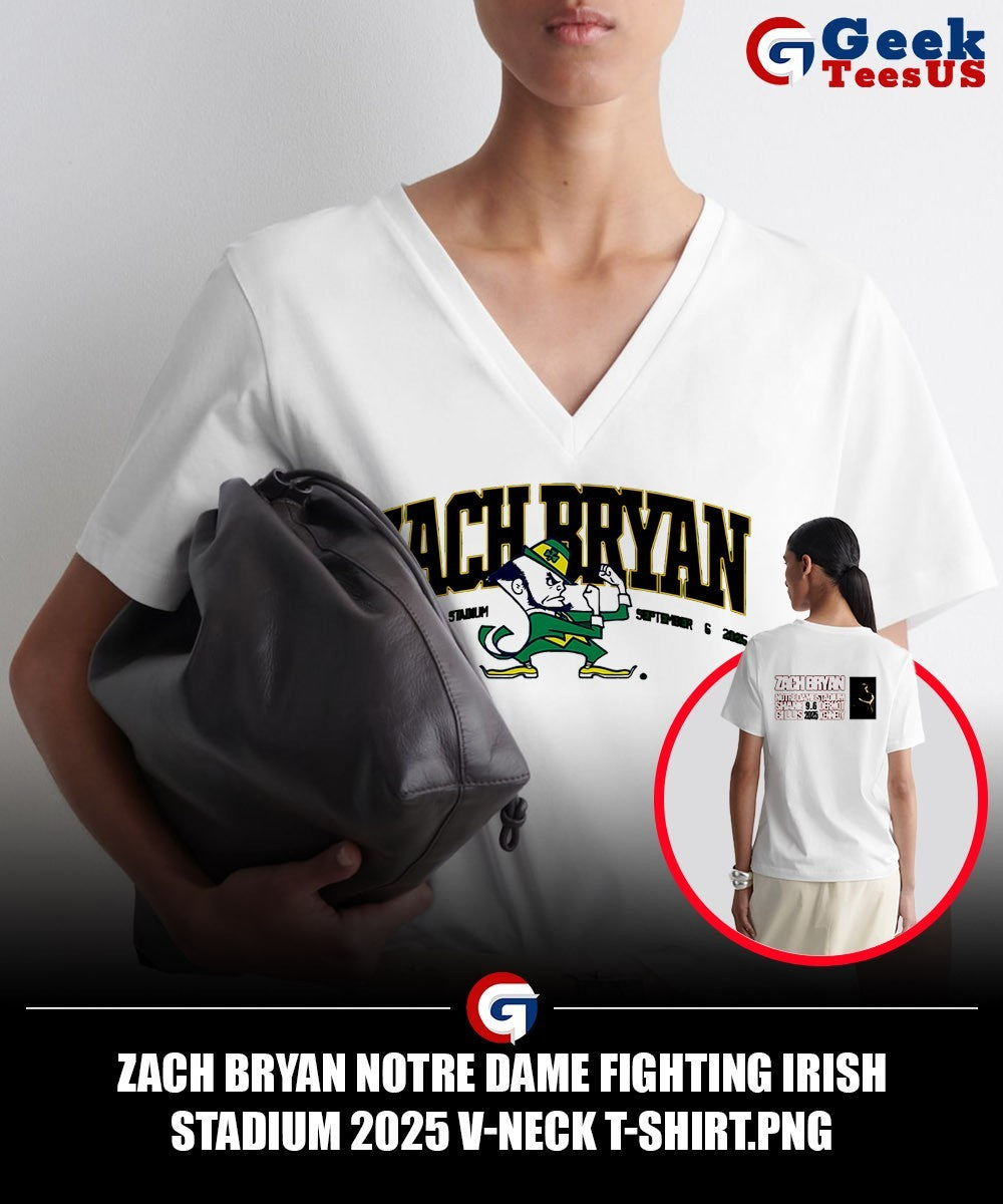 Zach Bryan Notre Dame Fighting Irish Stadium 2025 shirt