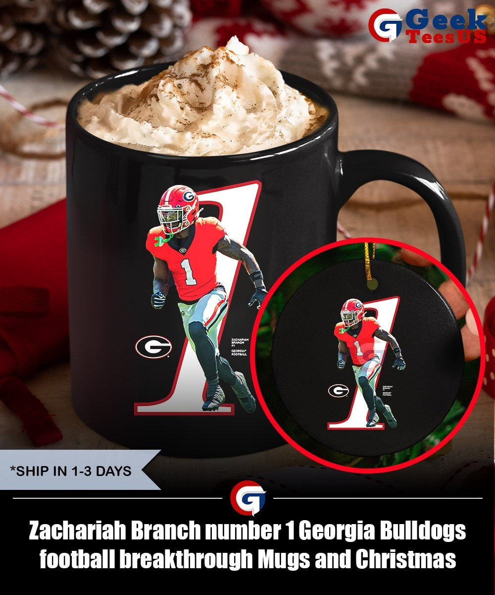 Zachariah Branch number 1 Georgia Bulldogs football breakthrough shirt
