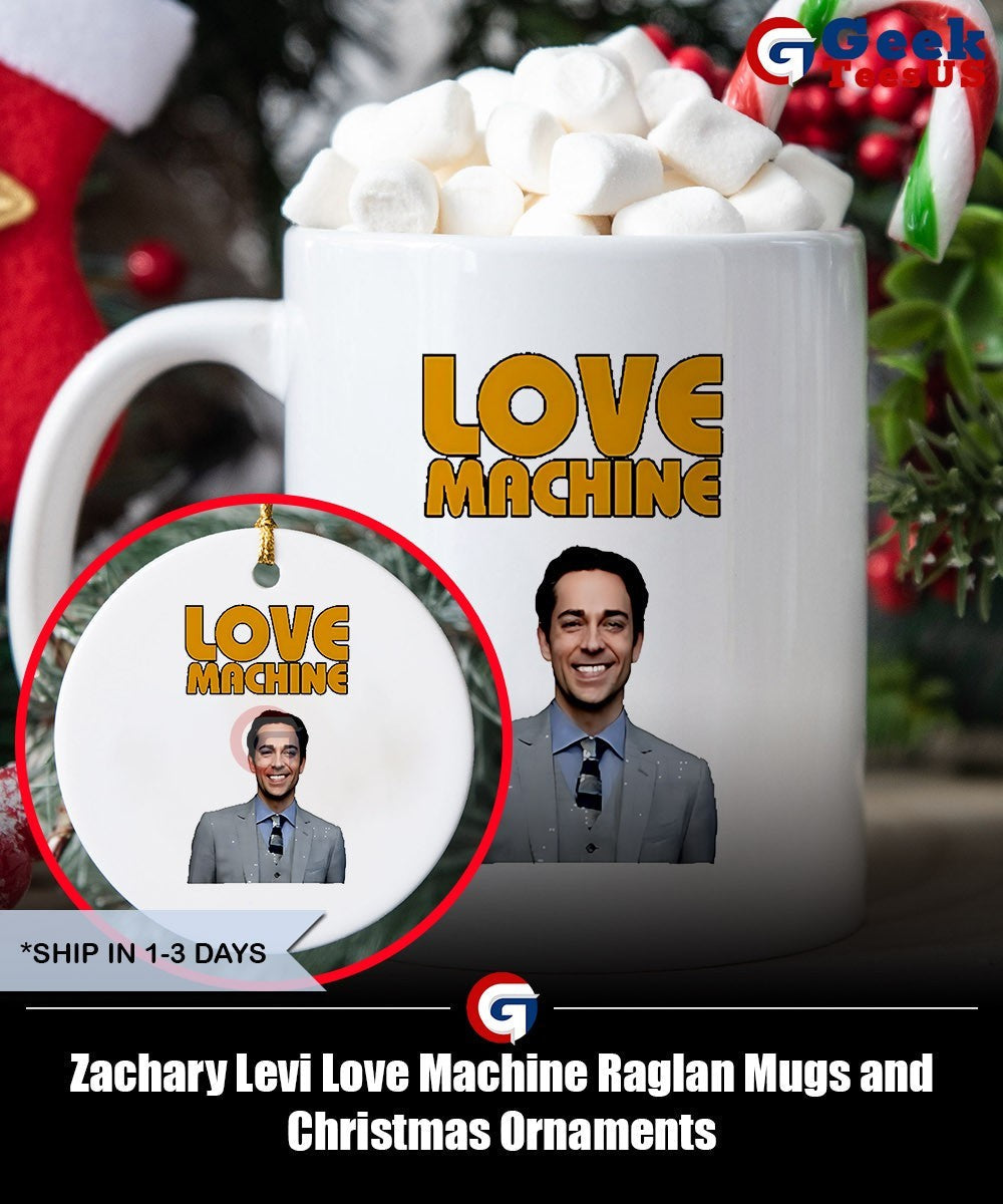 Zachary Levi Love Machine Raglan shirt