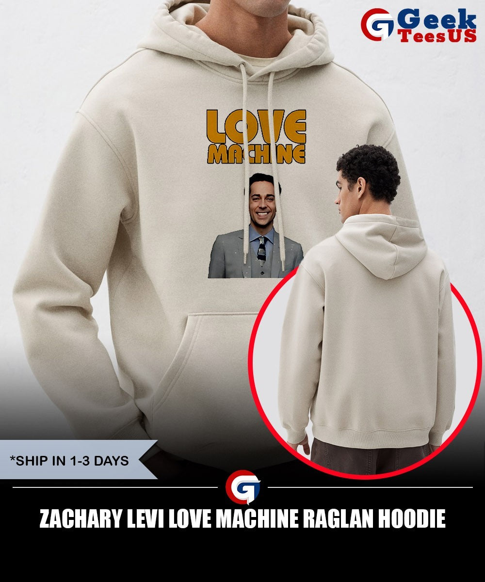 Zachary Levi Love Machine Raglan shirt