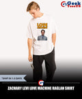 Zachary Levi Love Machine Raglan shirt