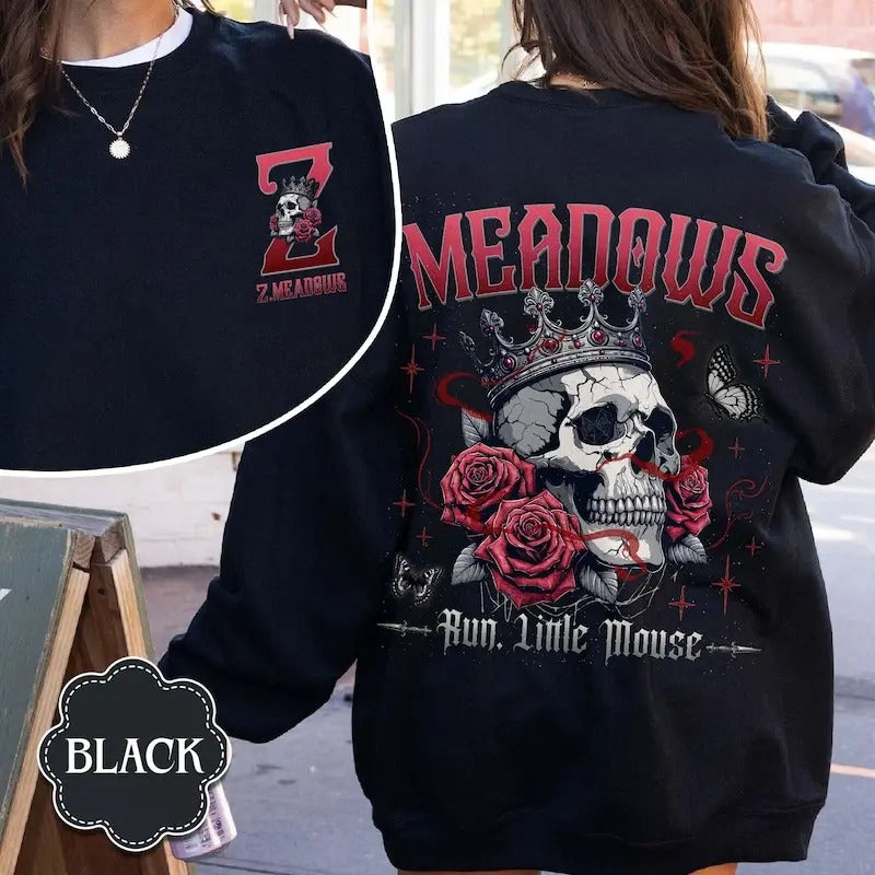 Zade Meadows Sweatshirt, Haunting Adeline Merch, Run Little Mouse Shirt, Smut Reader Shirt, Dark Romance Book Lover Shirt...
