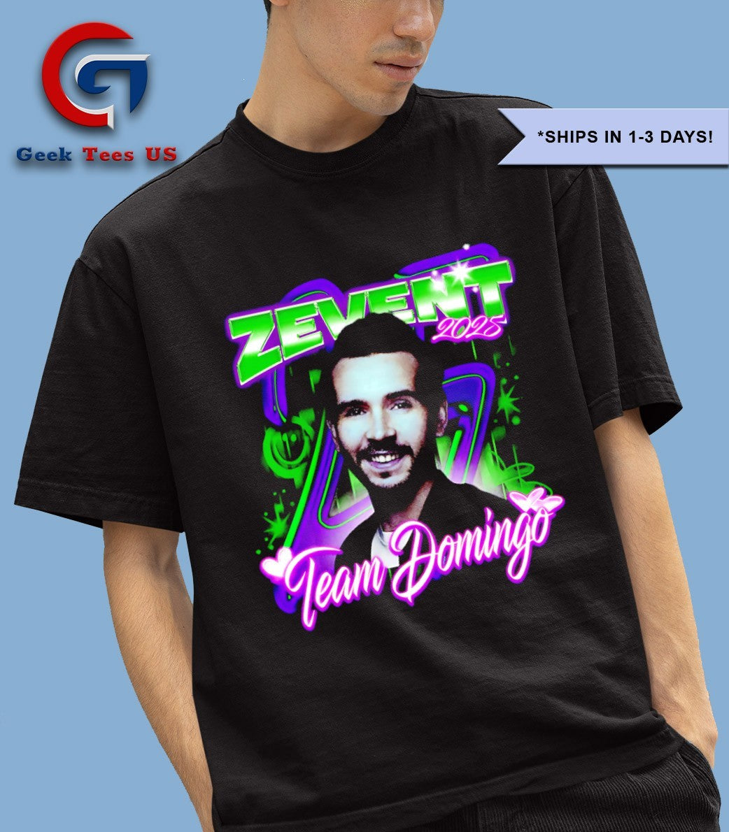 Zevent 2025 Team Domingo graphic shirt
