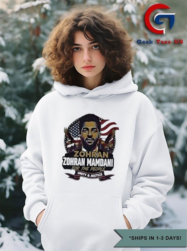 Zohran Mamdani for the People Unity and Justice USA flag shirt
