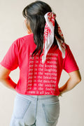Count It All Joy Tee - Cherry Red
