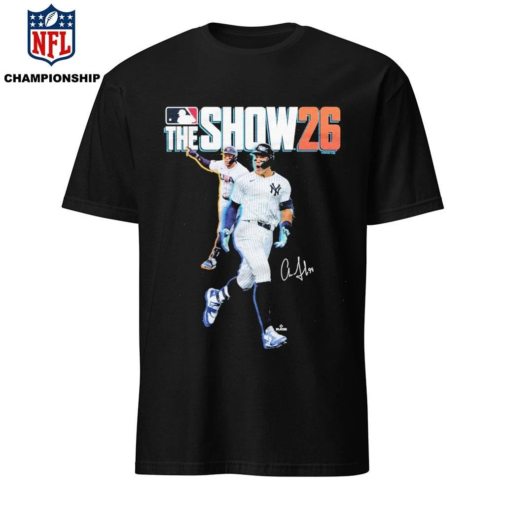 Aaron Judge MLB The Show 26 Cover autographed Shirt