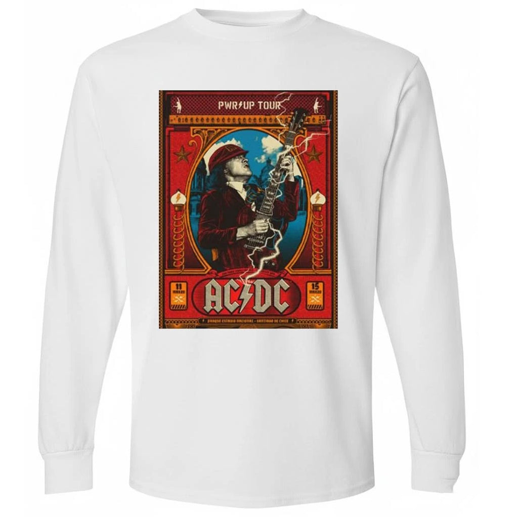 ACDC Chile Pwr Up Tour 2026 Venue Poster At Parque Estadio Nacional On March 11 15 2026 Santiago Chile Shirt