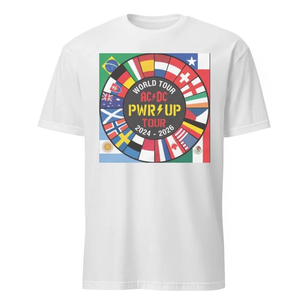 ACDC Pwr Up World Tour 2024 2026 Flags Shirt