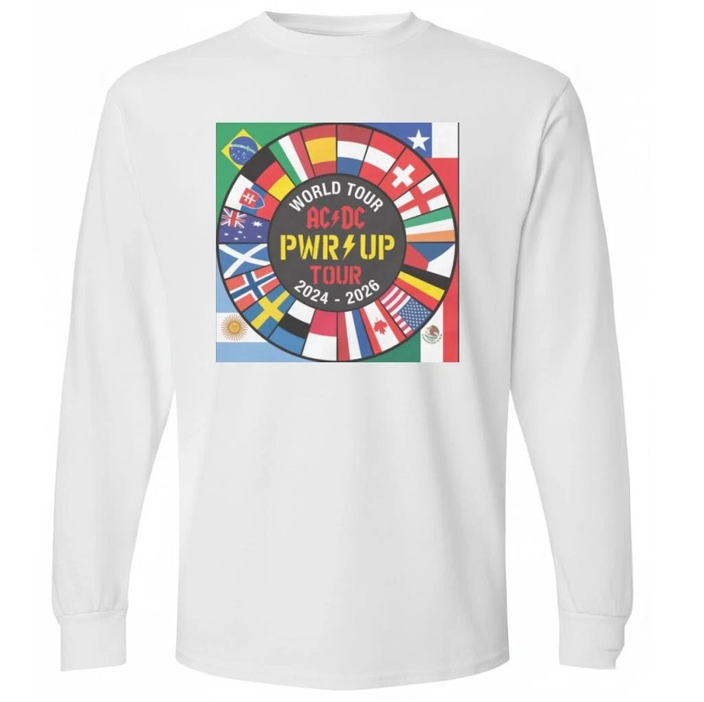 ACDC Pwr Up World Tour 2024 2026 Flags Shirt