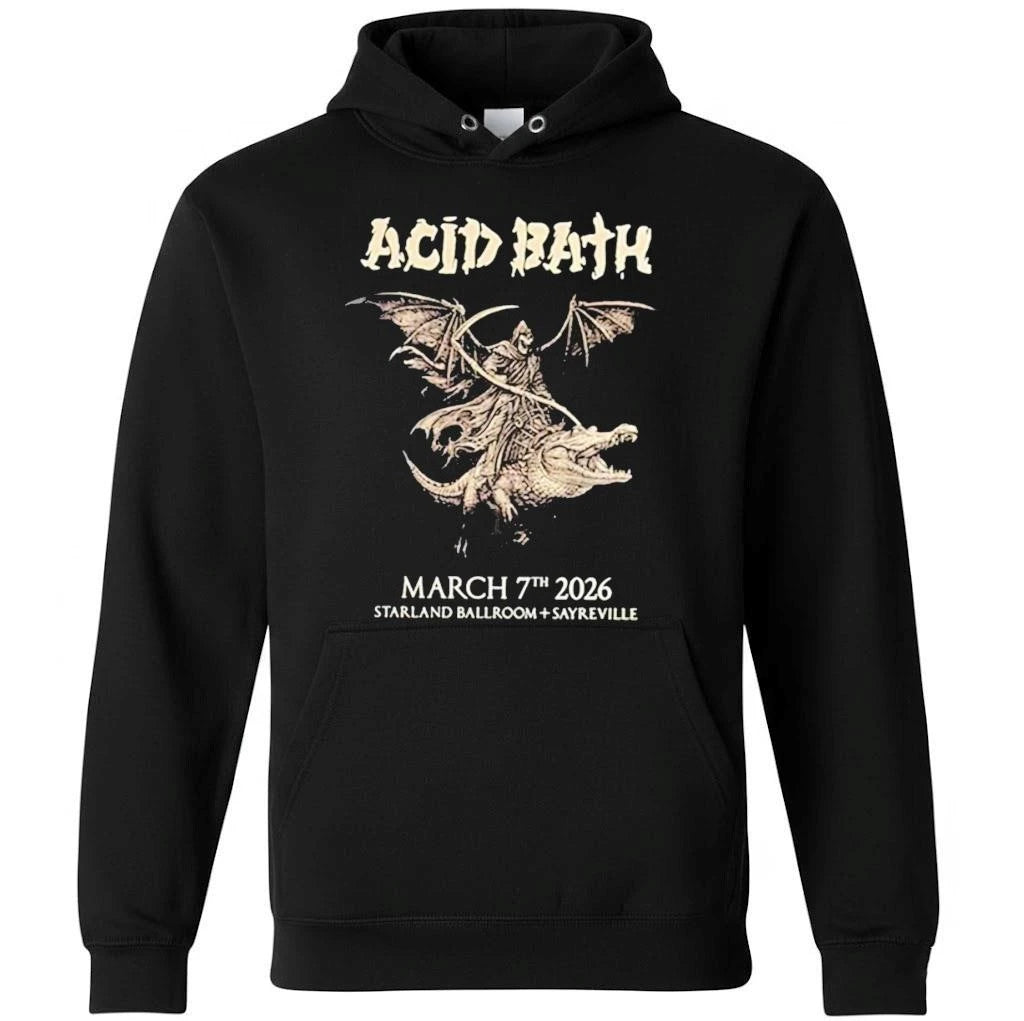 Acid Bath Starland Ballroom Sayreville 2026 New Jersey On March 7th Signed Shirt