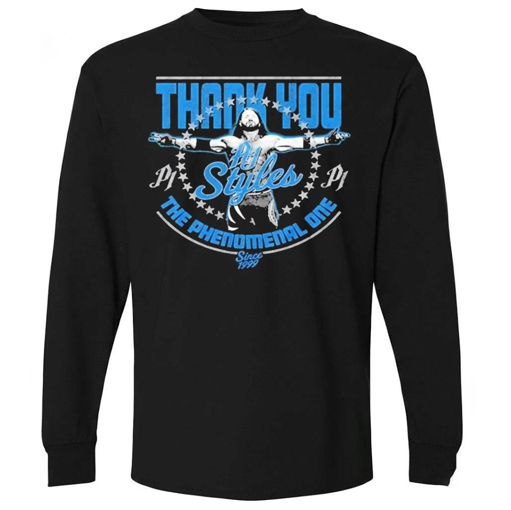 AJ Styles Thank You Greatest Moment The Phenomenal One Shirt