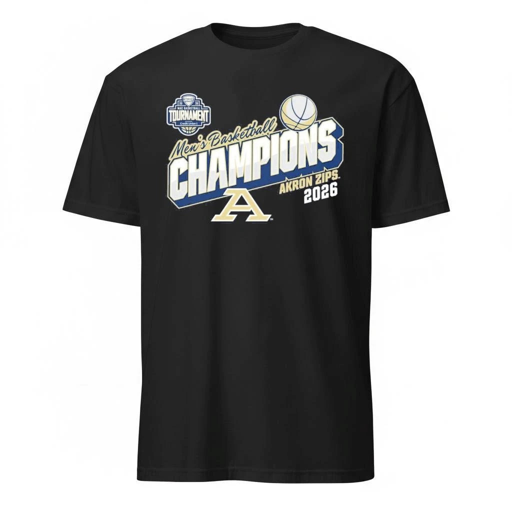 Akron Zips MAC Mens Basketball Tournament Champions 2026 Navy Shirt