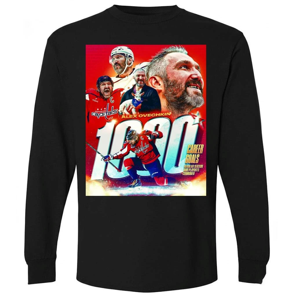 Alex Ovechkin Became The Second Player In NHL History To Score 1000 Career Goals Shirt