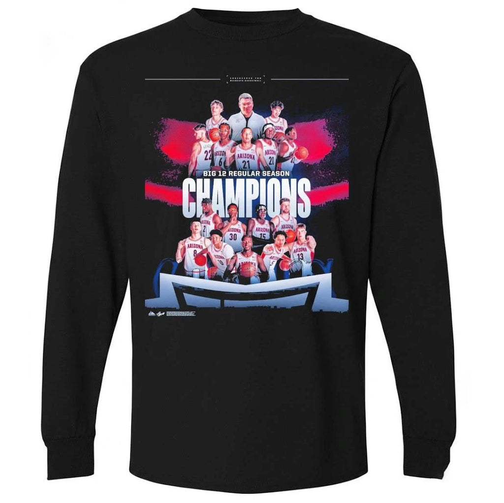 Arizona Wildcats Men’s Basketball 2026 Big 12 Conference Regular Season Champions Shirt