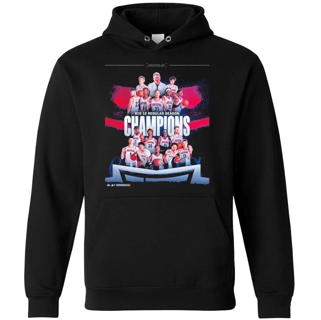 Arizona Wildcats Men’s Basketball 2026 Big 12 Conference Regular Season Champions Shirt