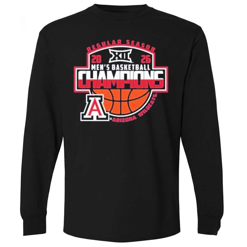 Arizona Wildcats Men’s Basketball 2026 Big 12 Regular Season Champions Locker Room Shirt