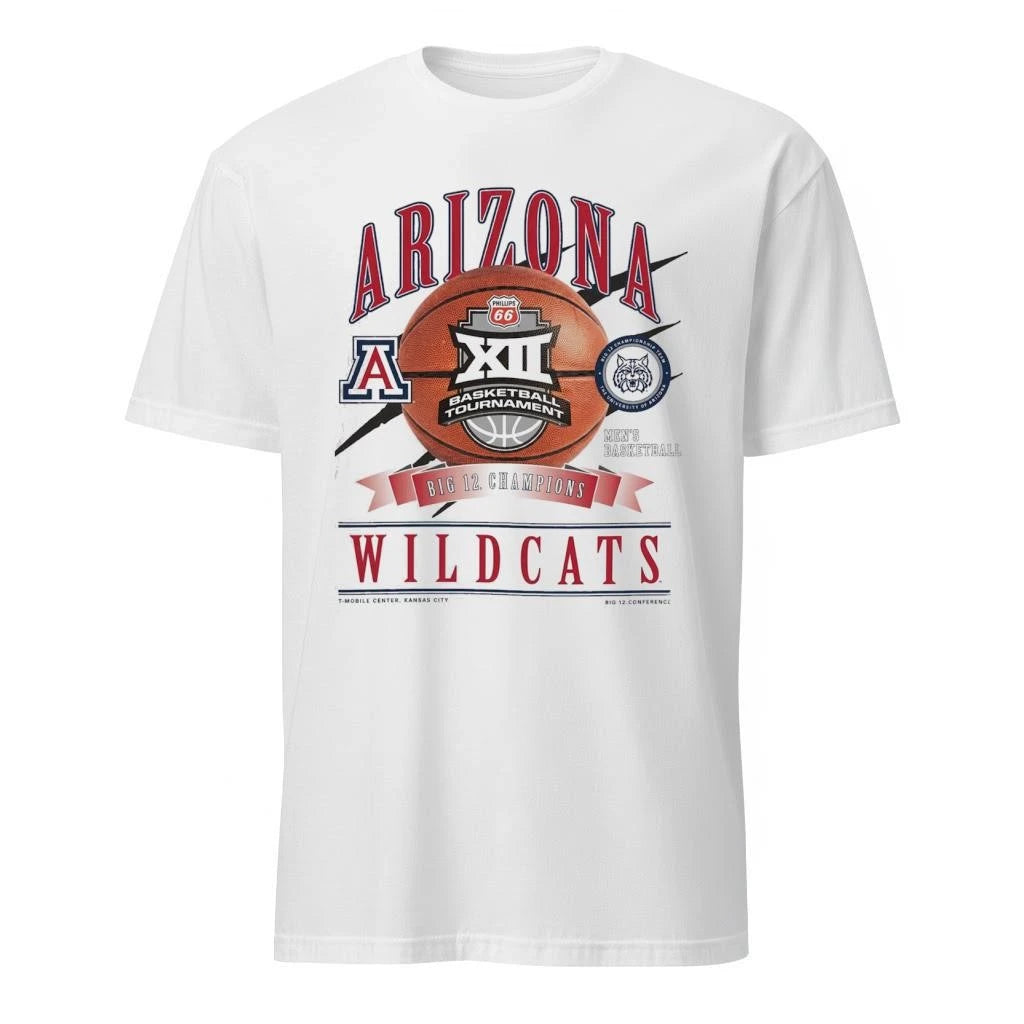 Arizona Wildcats Men’s Basketball Philips 66 2026 Big 12 Tournament Champions New Era Locker Room Shirt