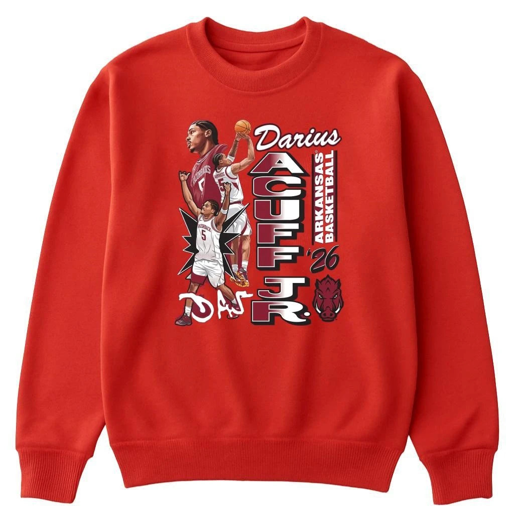 Arkansas Razorbacks 2026 Darius Acuff Jr Shirt