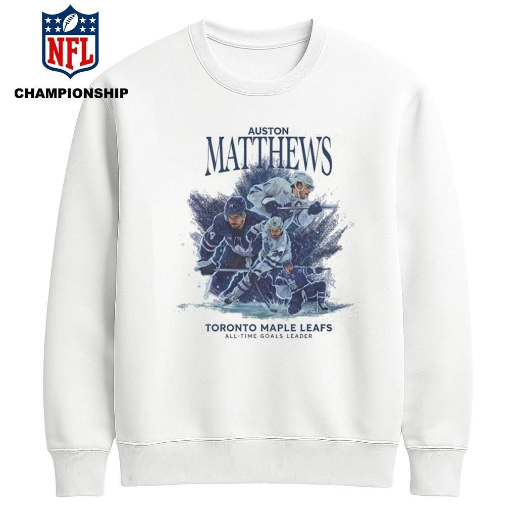 Auston Matthews Maple Leafs All Time Goals Leader Shirt