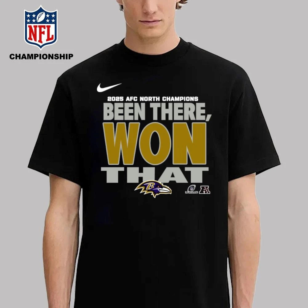 Baltimore Ravens 2025 AFC North Champions Been There Won That Shirt