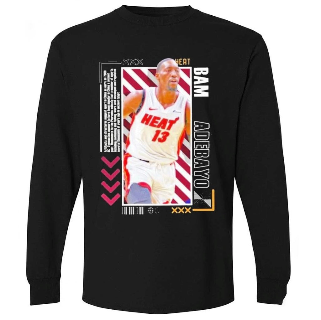 Bam Adebayo Miami Basketball Paper Poster Shirt
