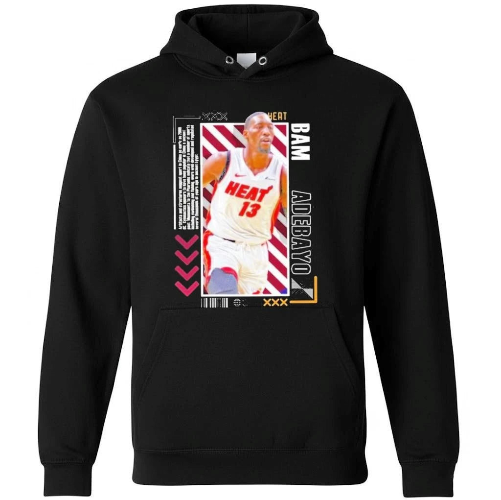 Bam Adebayo Miami Basketball Paper Poster Shirt