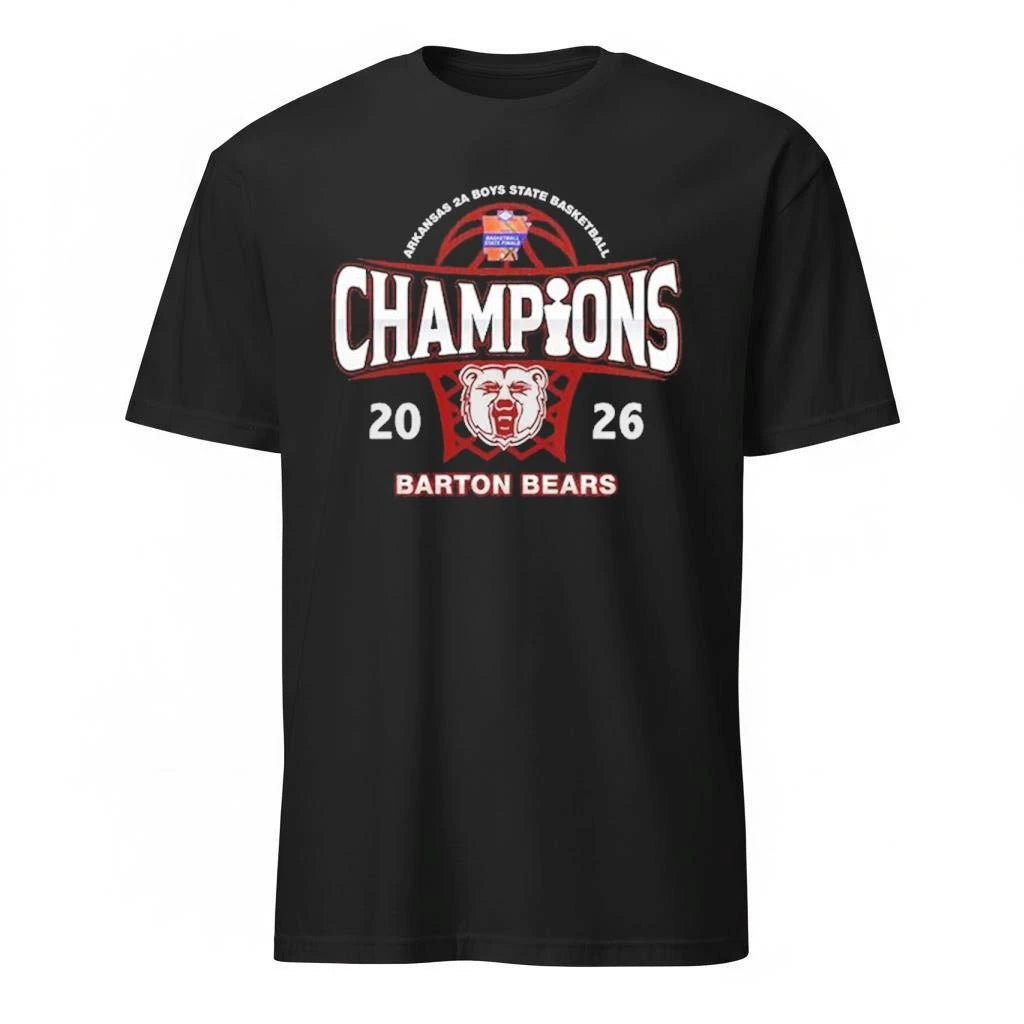 Barton Bears 2A Boys Basketball State Champions 2026 Shirt