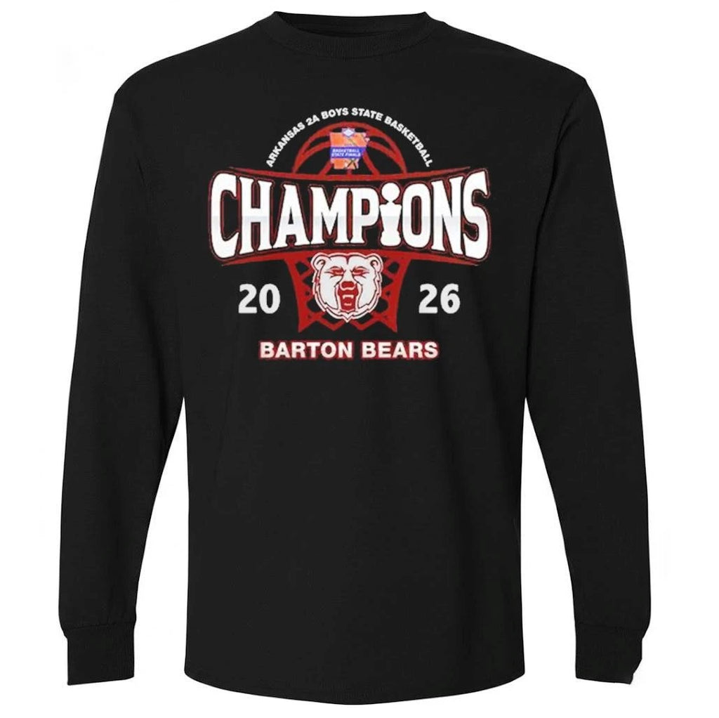 Barton Bears 2A Boys Basketball State Champions 2026 Shirt