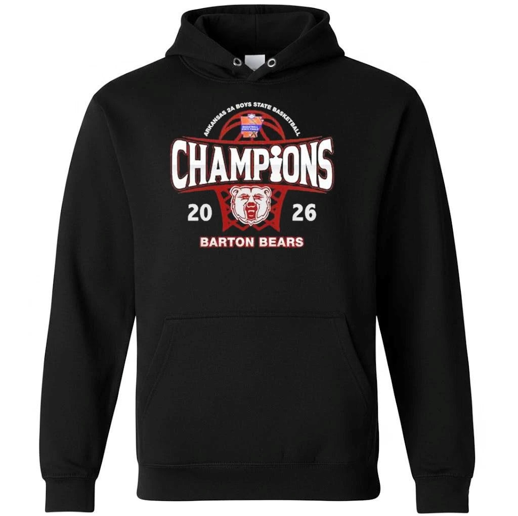 Barton Bears 2A Boys Basketball State Champions 2026 Shirt