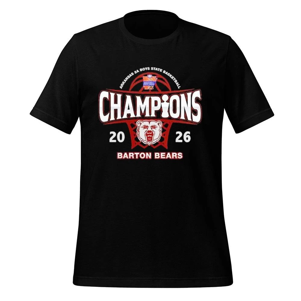 Barton Bears 2A Boys Basketball State Champions 2026 Shirt