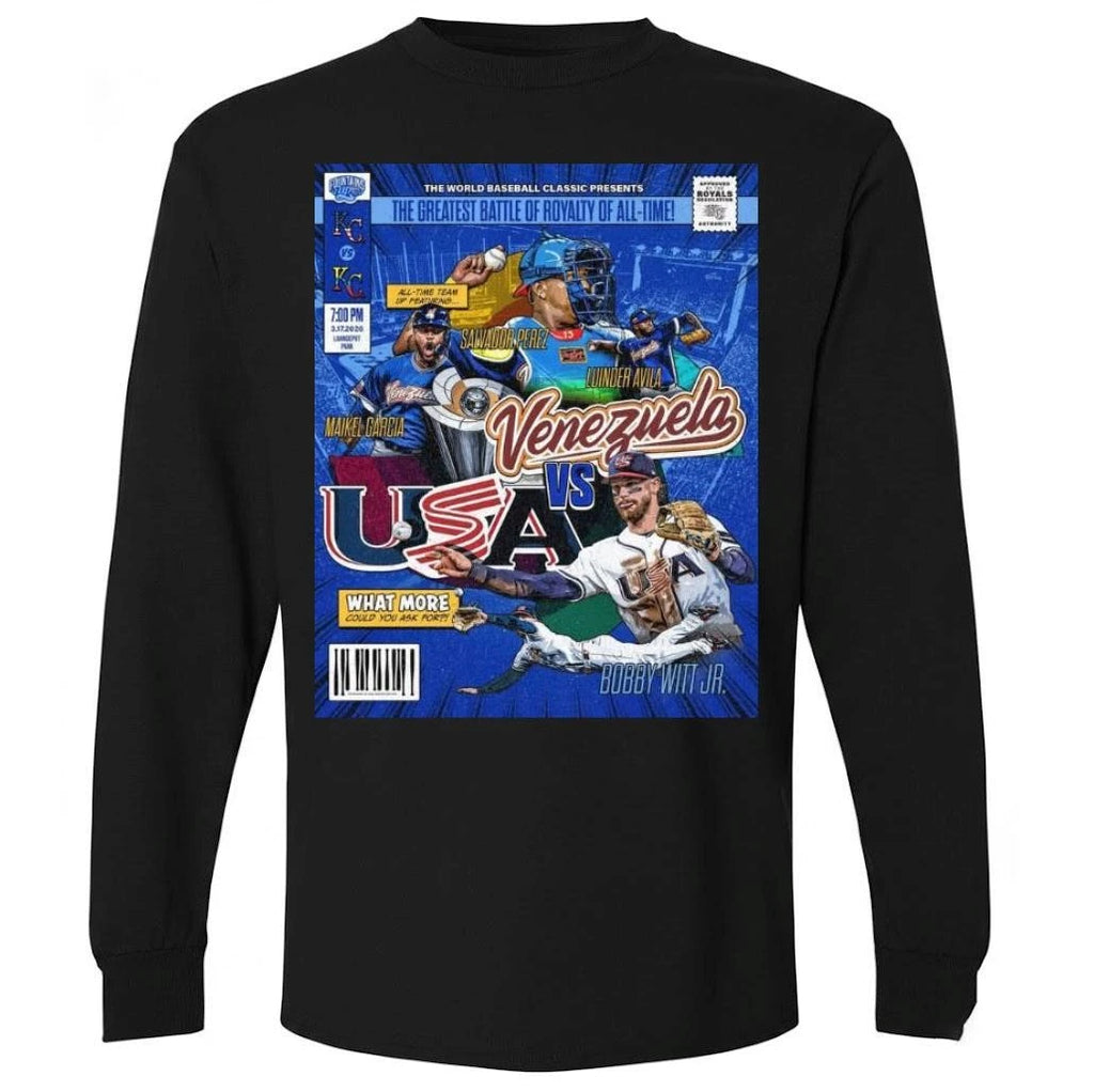 Battle of Baseball Royalty Venezuela vs USA 2026 Shirt