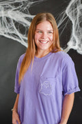 Embroidered Ghost Faux Pocket