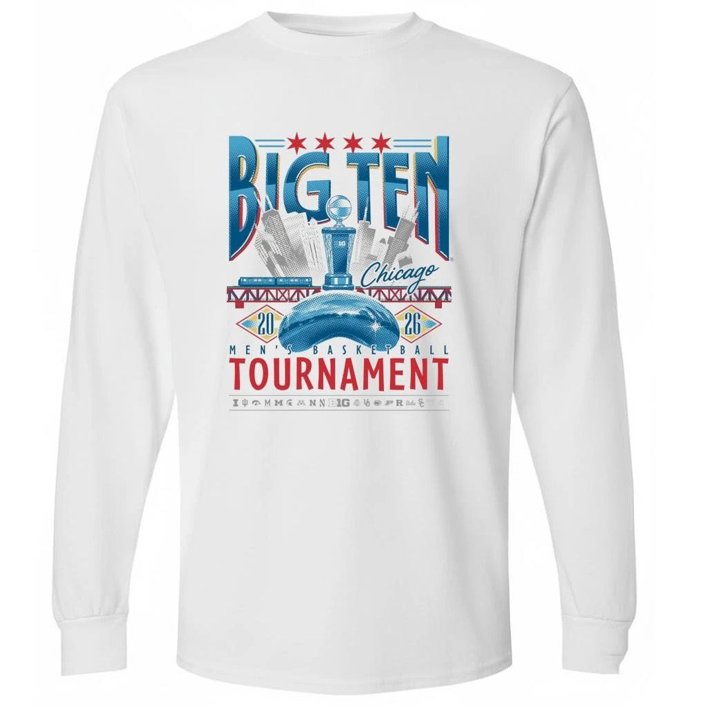 Big Ten Men’s Basketball Tournament At United Center In Chicago On March 2026 Skyline Shirt
