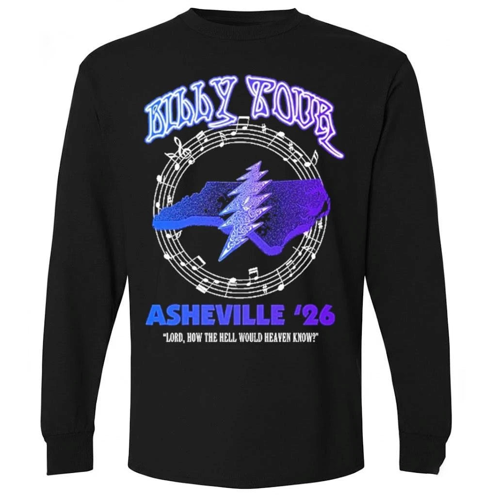 Billy Strings Billy Tour Asheville 26 Venue Tee North Carolina Lord How The Hell Would Heaven Know Shirt