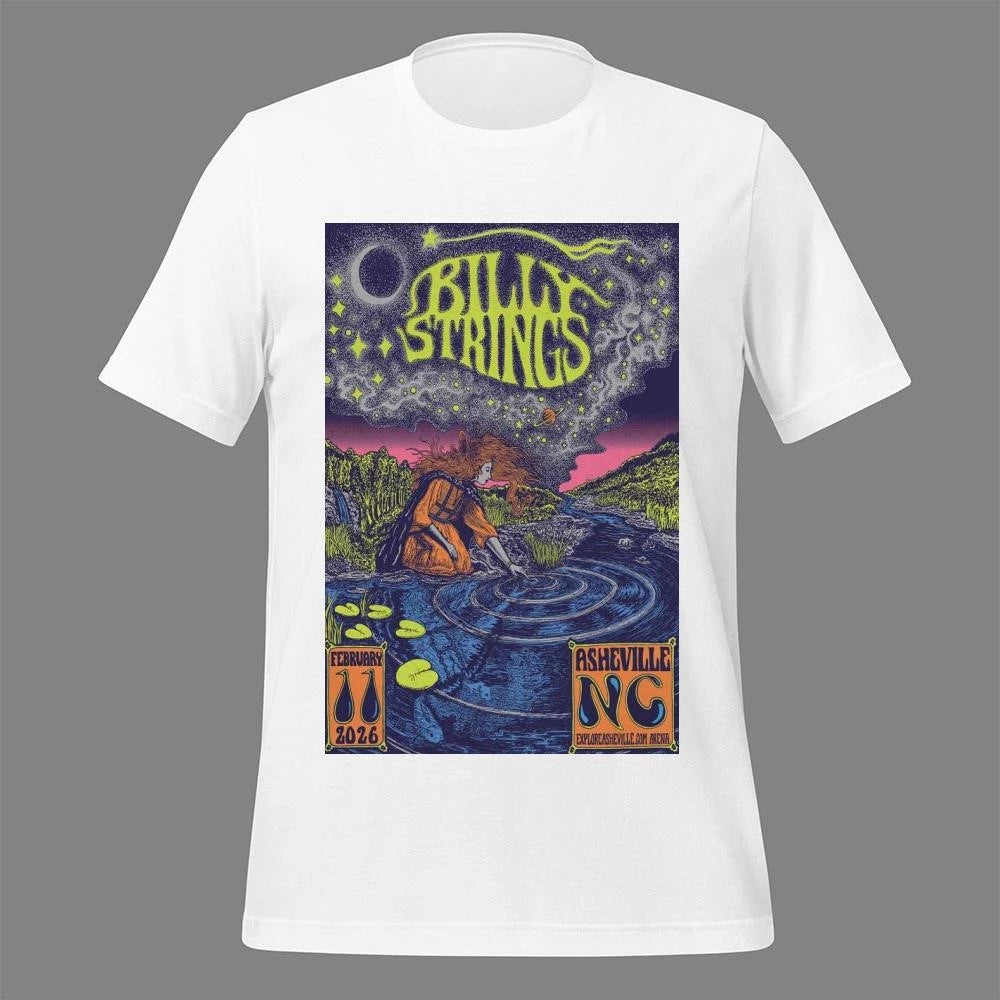 Billy Strings ExploreAsheville.com Arena Asheville, NC On Feb 11, 2026 Poster Shirt