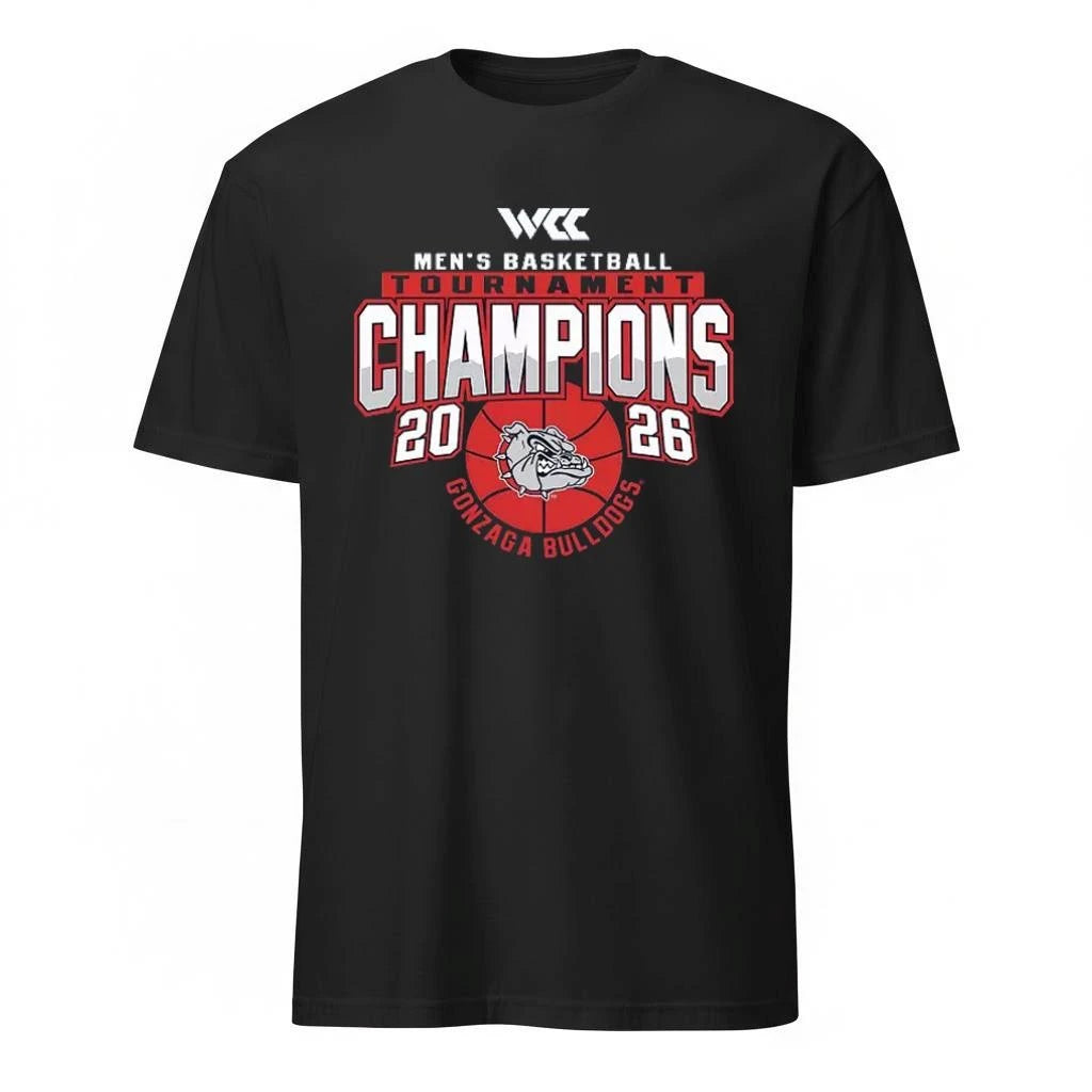 Blue 84 Adult 2026 Men’s Basketball WCC Champs Gonzaga Bulldogs Shirt
