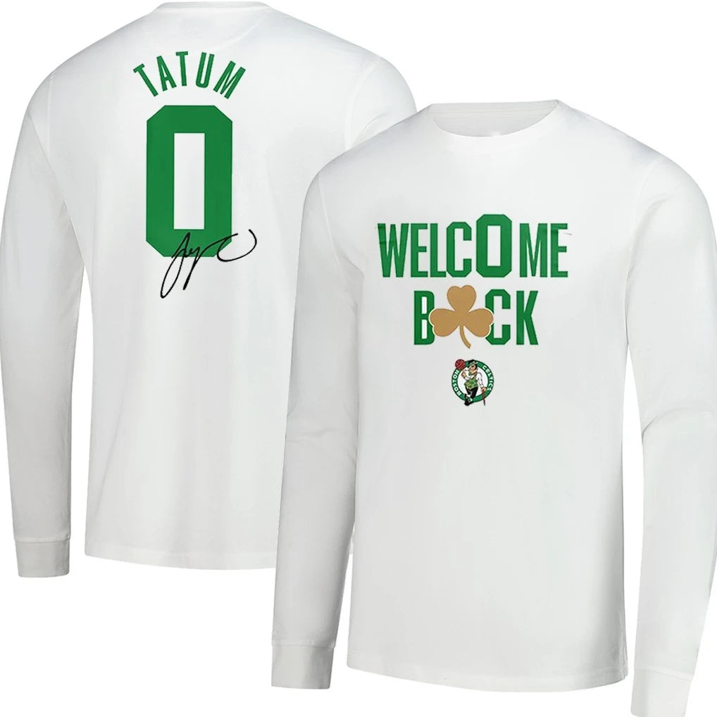 Boston Celtics Basketball Jayson Tatum Back To 0 T-Shirt