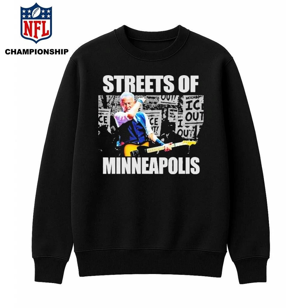 Bruce Springsteen Streets of Minneapolis Activism Shirt