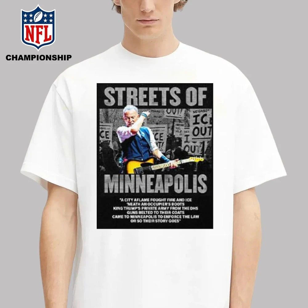 Bruce Springsteen Streets Of Minneapolis Anti ICE Shirt