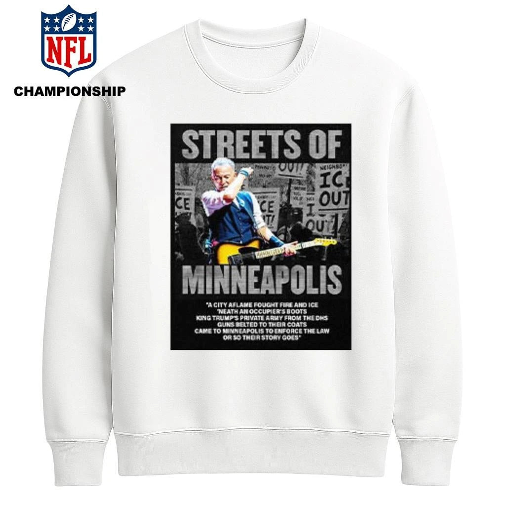 Bruce Springsteen Streets Of Minneapolis Anti ICE Shirt