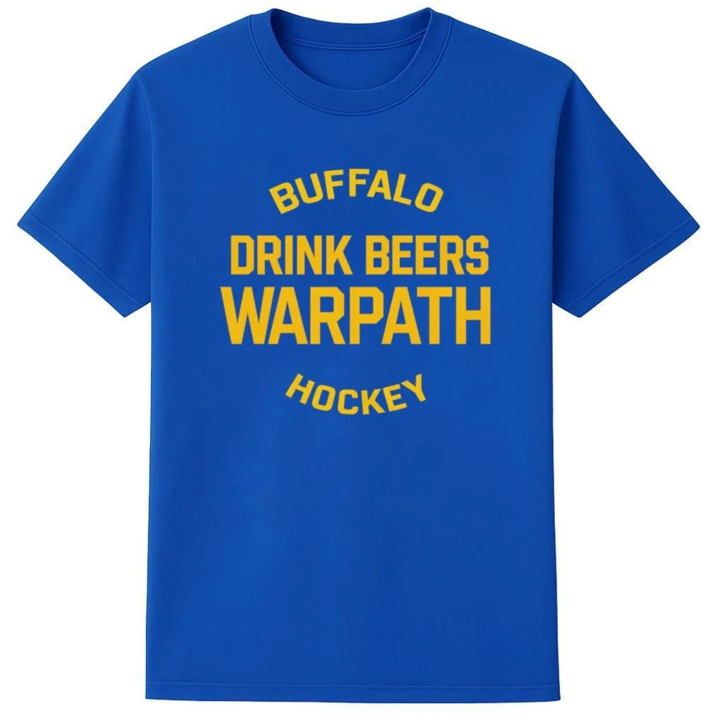 Buffalo Drink Beers Warpath Hockey Shirt