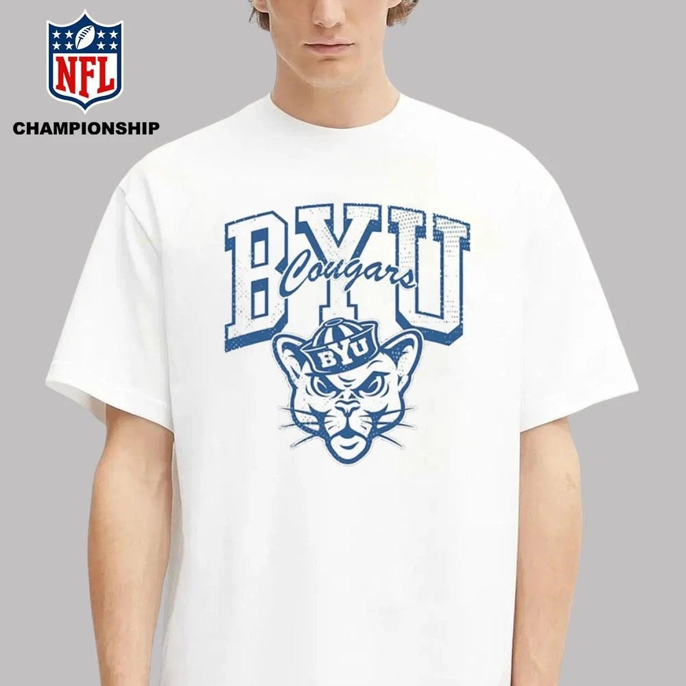 BYU Alma Cougars School Football Name Arch Shirt