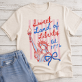 July 4th Sweet Land of Liberty Graphic Tee